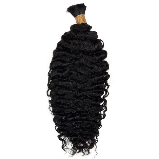 Burmese Curly Bulk Human Hair Extensions