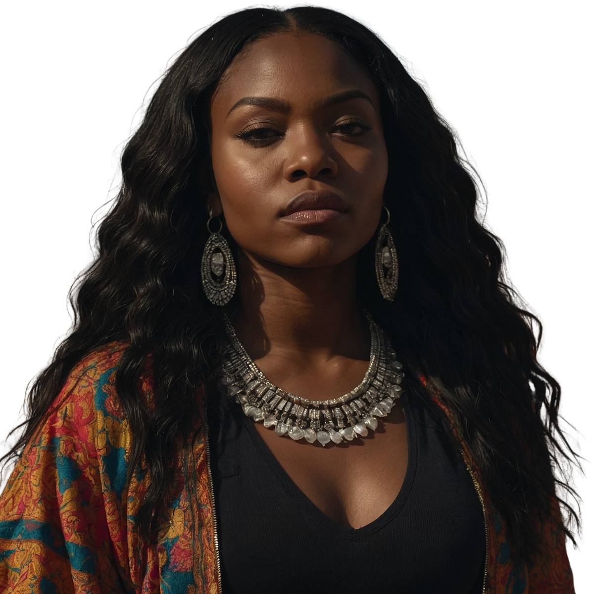 Indian Curly Natural Black Clip-In Extensions